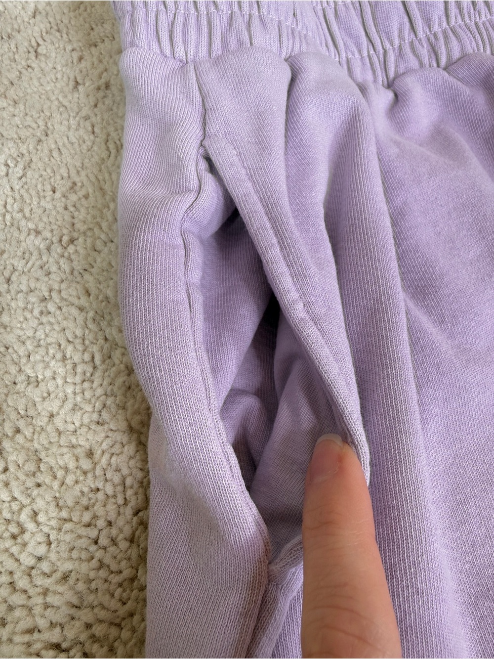 NUX Active Sunday Sweats 100% Organic Cotton Joggers Sweatpants in Amethyst - Picture 9 of 16